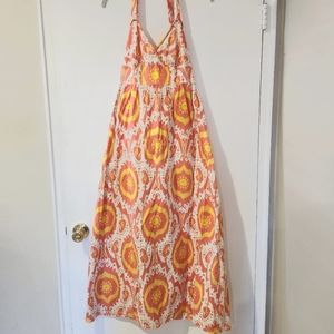 J.Crew Halter Maxi Dress - ikat print